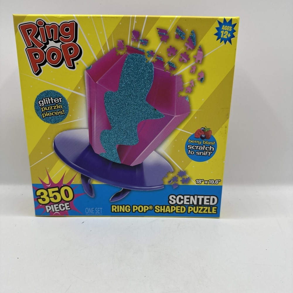 Ring‎ Pop Shaped Scented 350 Piece Puzzle Used